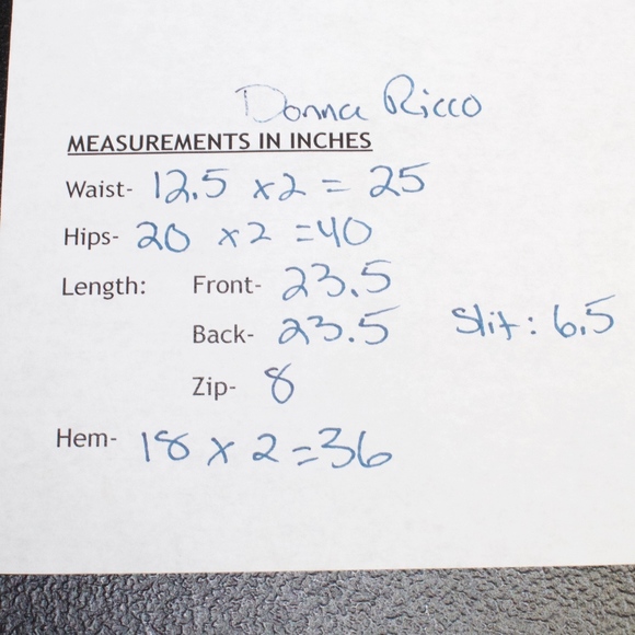 Donna Ricco New York Mint Green Silk Lined Back Slit Pencil Skirt Size 25 - Picture 8 of 8